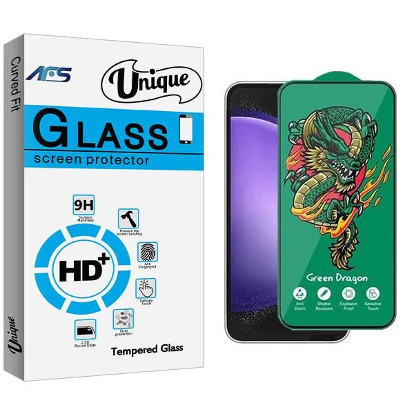 محافظ صفحه نمایش ای اف اس مدل Unique Green_Dragon مناسب برای گوشی موبایل سامسونگ Galaxy S23 Fe