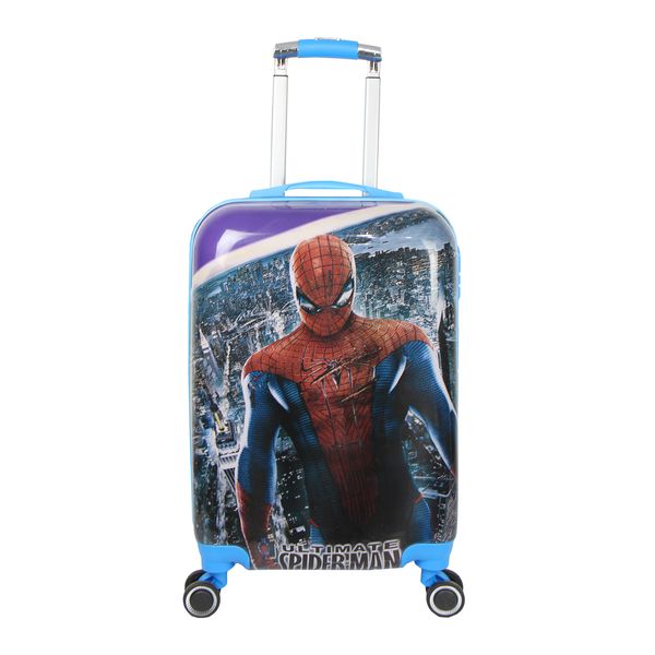 چمدان کودک مدل C0690 طرح مرد عنکبوتی
