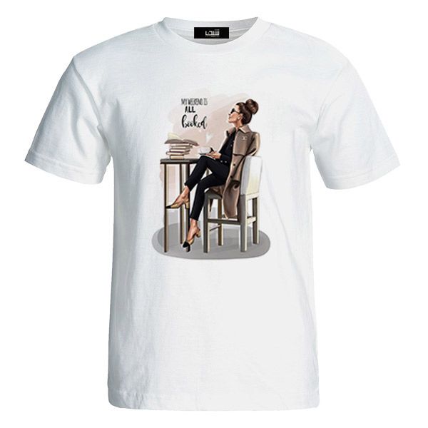 تی شرت آستین کوتاه زنانه شین دیزاین طرح فانتزی کد 26139