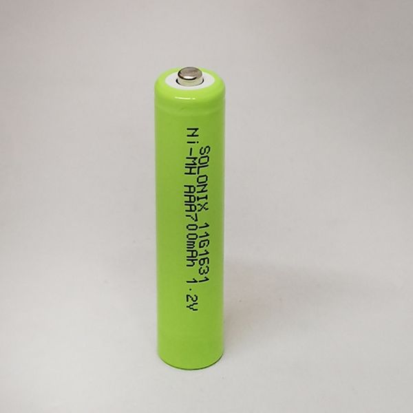 باتری شارژی نیم قلم سولونیکس مدل صنعتی Ni-MH مجموعه 20 عددی