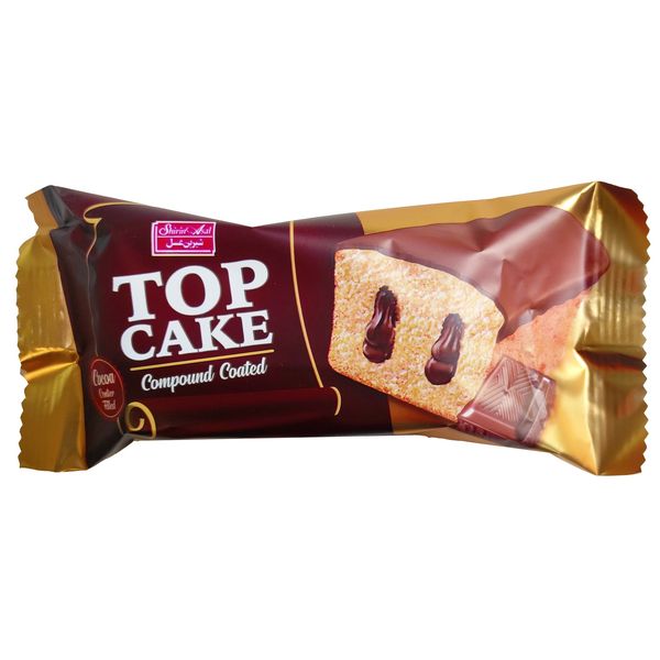 کیک مغزدار کاکائویی با روکش کاکائو شیرین عسل - 60 گرم بسته 40 عددی