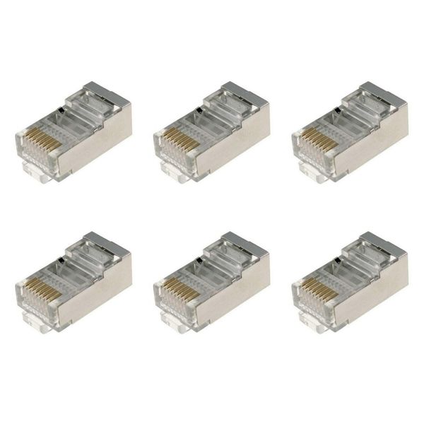 کانکتور Rj45 Cat6 STP وی نت مدل VN بسته 6 عددی