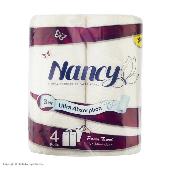 دستمال حوله کاغذی نانسی بسته 4 عددی