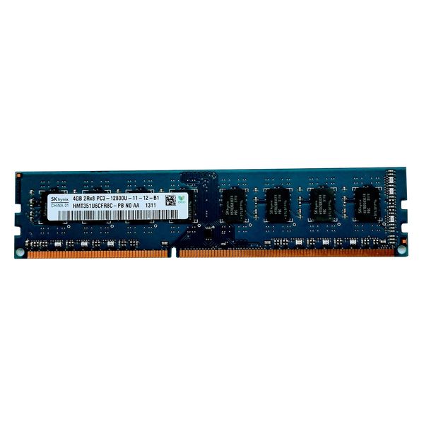 رم کامپیوتر DDR3 تک کاناله 1600 مگاهرتز CL11 اس کی هاینیکس مدل 2Rx8 PC3-12800U ظرفیت 4 گیگابایت بسته دو عددی