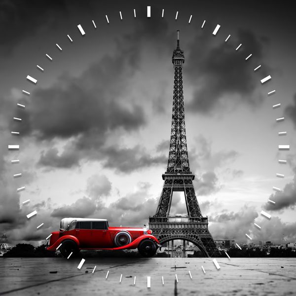 ساعت دیواری ویولت دکور مدل Paris S12