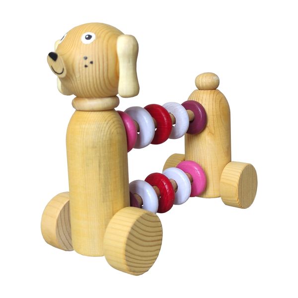 اسباب بازی چوبی مدل سگ شکم حلقه کد 014