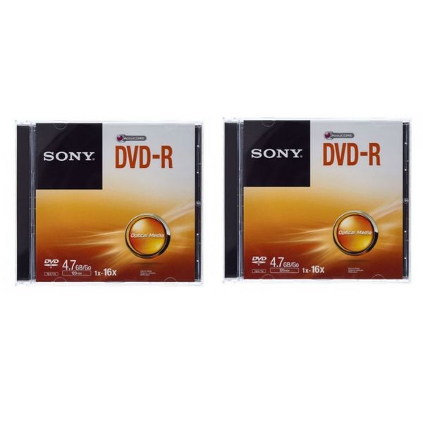 دی وی دی خام سونی مدل DVD-R بسته 2 عددی 