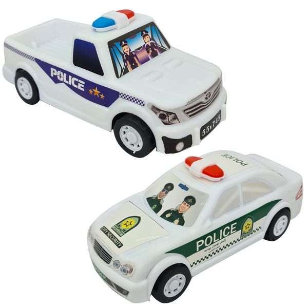 ماشین بازی مدل تویوتا الگانس طرح پلیس کد 836641 مجموعه 2 عددی 