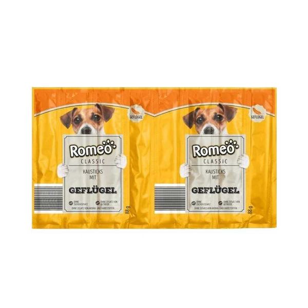 تشویقی سگ رومئو مدل بوقلمون وزن 11 گرم بسته 8 عددی