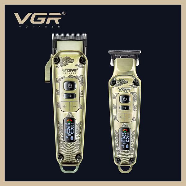 ماشین اصلاح موی سر و صورت وی جی ار مدل V-643+5Vadapter مجموعه دو عددی