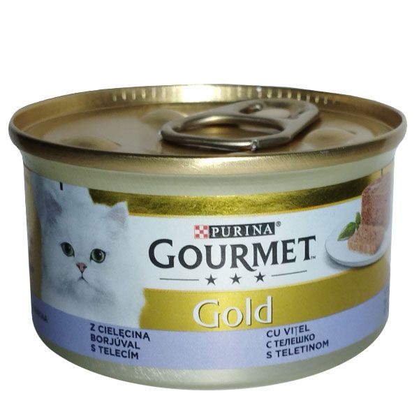 کنسرو غذای گربه گورمت پورینا مدل MIT KALB وزن 85 گرم