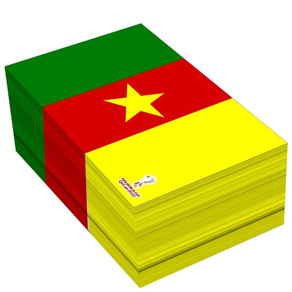 کاغذ یادداشت مستر راد مدل جام جهانی قطر طرح پرچم کامرون کد 1006