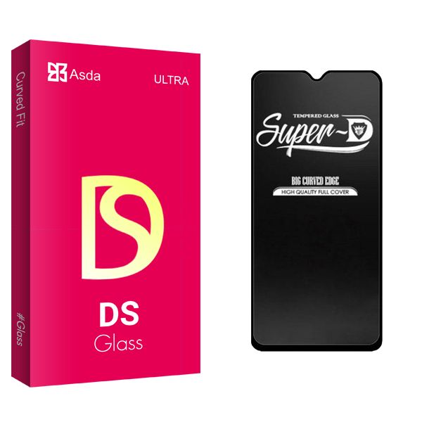 محافظ صفحه نمایش شیشه ای آسدا مدل DS Glass Super-D مناسب برای گوشی موبایل شیائومی Poco M3 \ Note 8 Pro