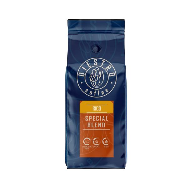 دانه قهوه اسپرسو 60 درصد عربیکا RICO دیسترو - 1000 گرم