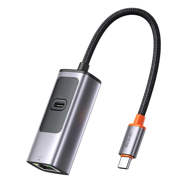 مبدل USB-C به LAN مک دودو مدل 1000Mbps HU-0680 