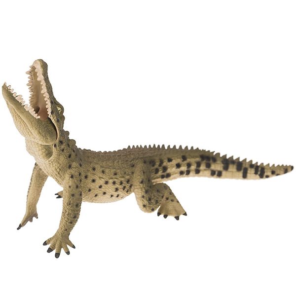 عروسک کالکتا مدل Nile Crocodile Leaping طول 16.5 سانتی متر