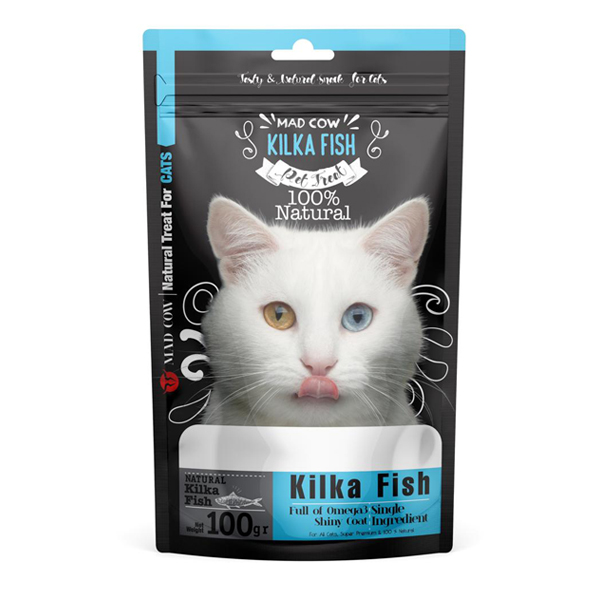 تشویقی گربه مدکاو مدل Kilka Fish وزن 100 گرم 