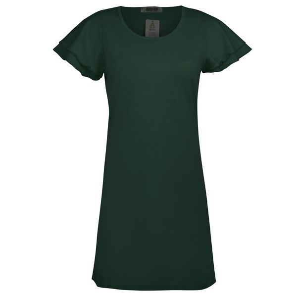 پیراهن زنانه کوزا مدل آستین چین دار کد 9230 رنگ سبز