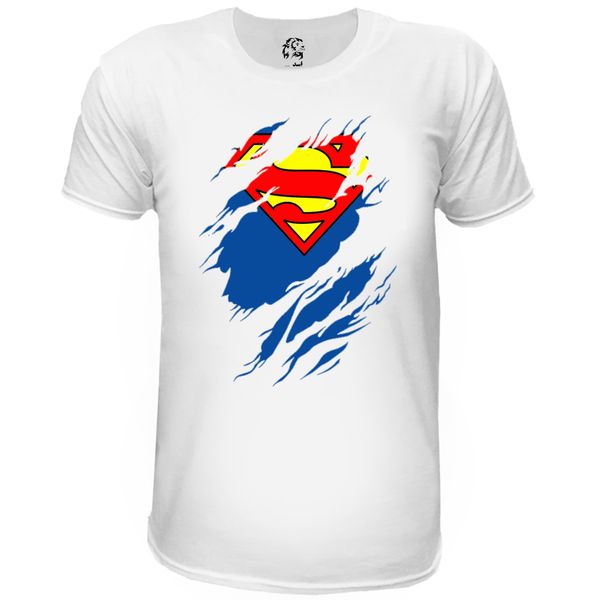 تی شرت آستین کوتاه مردانه اسد طرح سوپرمن کد 17