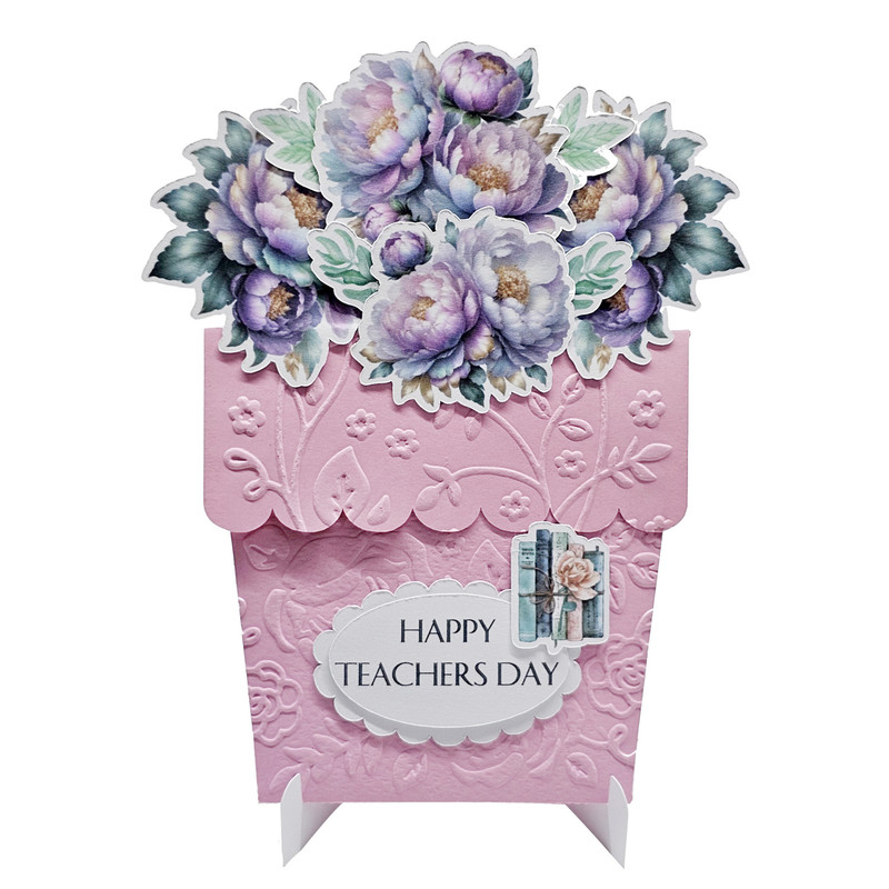 کارت پستال مدل Teachers Day طرح گلدان 1