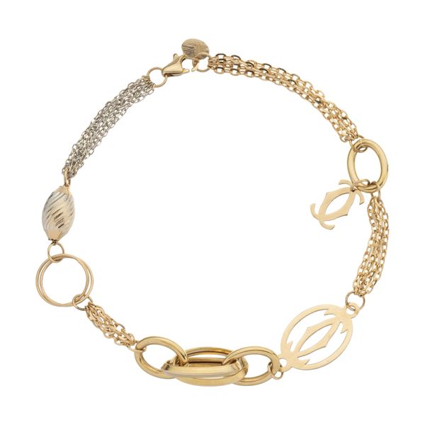 دستبند طلا 18 عیار زنانه ناتروسا مدل NG253