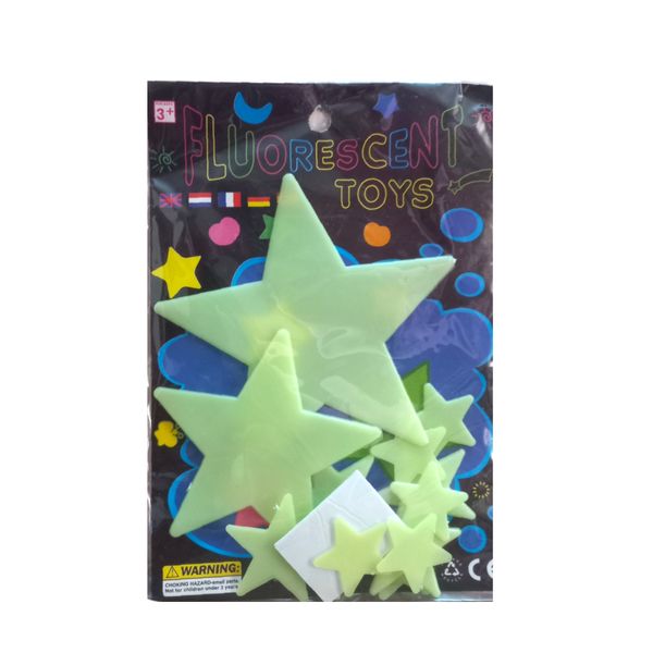 استیکر کودک مدل fluorescent toys بسته 13 عددی