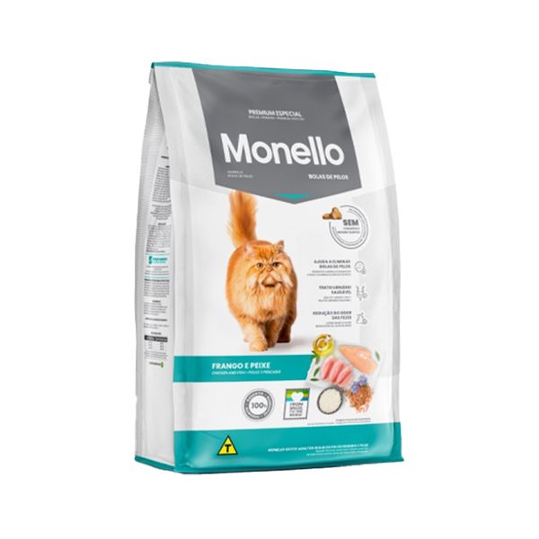 غذای خشک گربه مونلو آنتی هیربال مدل ضد گلوله مو وزن 1 کیلو گرم