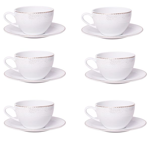 سرویس چای خوری 12 پارچه مقصود مدل دلاریس طلایی