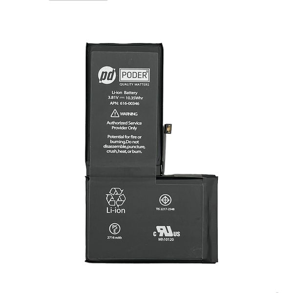 باتری موبایل پودر مدل X ظرفیت 3700 میلی آمپرساعت مناسب برای گوشی موبایل اپل iphone X