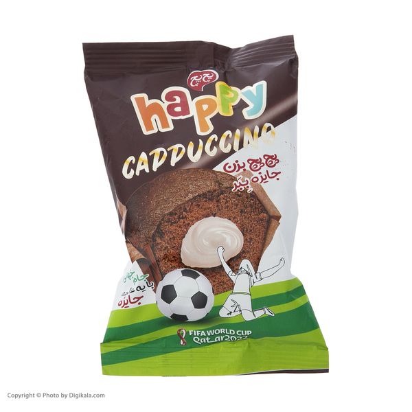 کیک کاپوچینو با مغز کرم شیری جام جهانی هپی پچ پچ  - 50 گرم