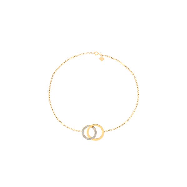 دستبند طلا 18 عیار زنانه ماوی گالری مدل آوا