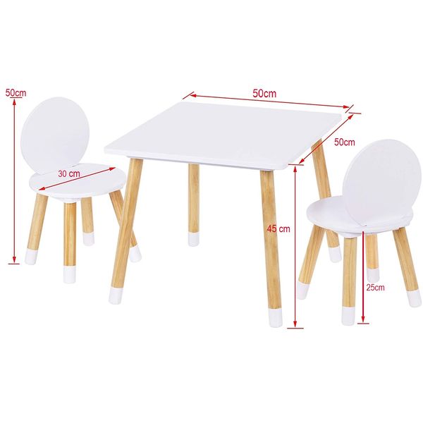 ست میز و صندلی کودک مدل دو نفره طرح ساده