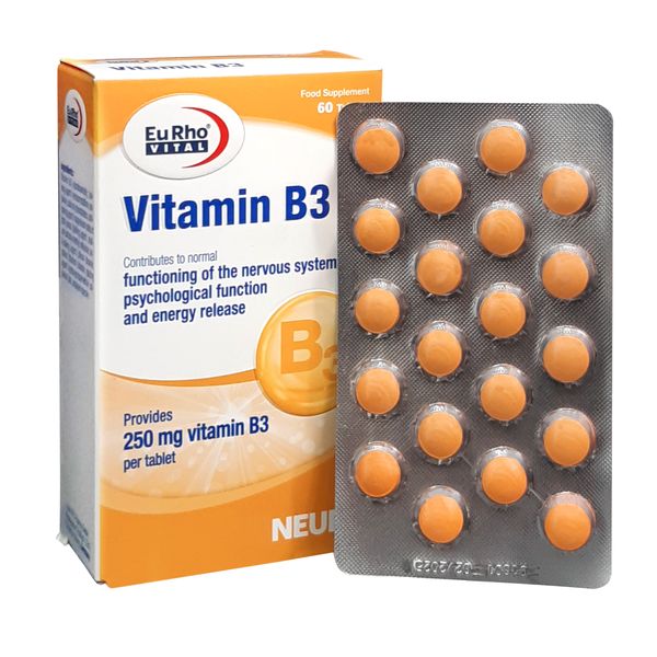 قرص ویتامین ب 3 یوروویتال بسته 60 عددی