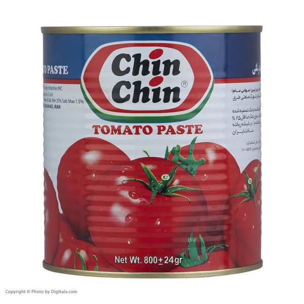 رب گوجه فرنگی چین چین - 800 گرم بسته 12عددی