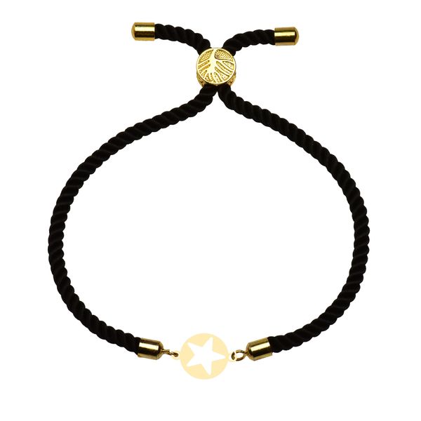دستبند طلا 18 عیار زنانه کرابو طرح ستاره مدل Kr102186