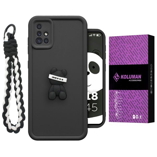 کاور کلومن مدل Hussel مناسب برای گوشی موبایل سامسونگ Galaxy A51 به همراه بندآویز