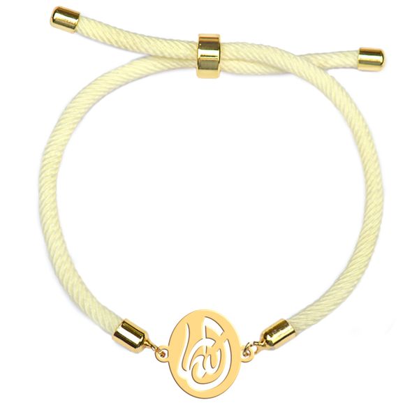 دستبند طلا 18 عیار زنانه فرشته مدل الله WBLAM-000035