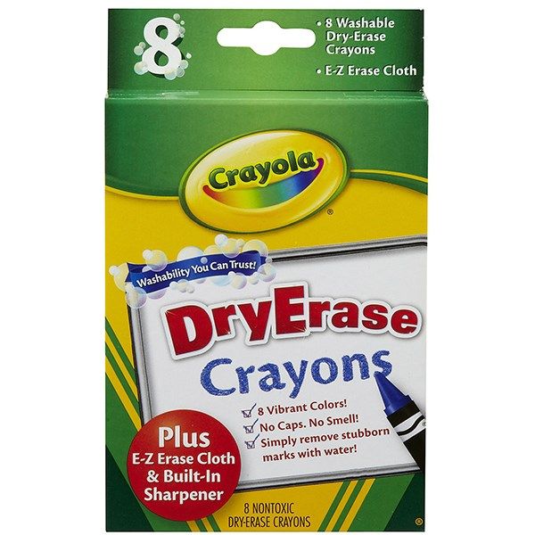 پاستل روغنی 8 رنگ کرایولا مدل Dry-Erase