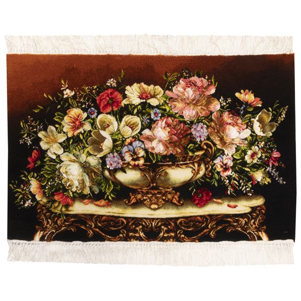 فرش دستباف دیوارکوب سی پرشیا مدل گل در گلدان کد 903297