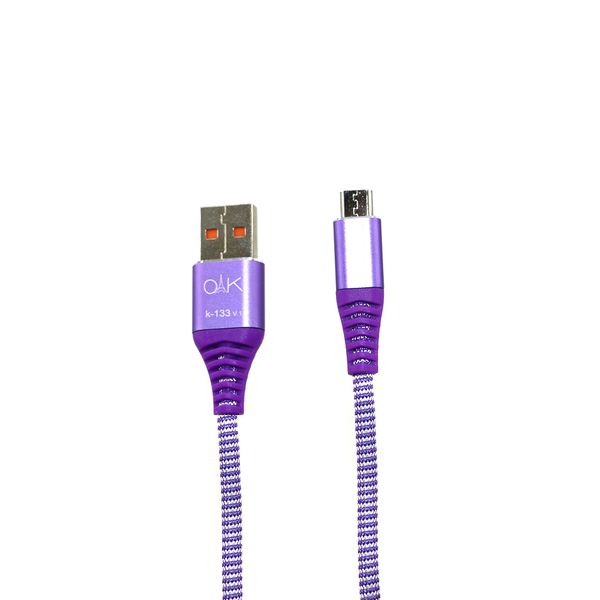 کابل تبدیل USB به microUSB اوآک مدل K-133 طول 1 متر