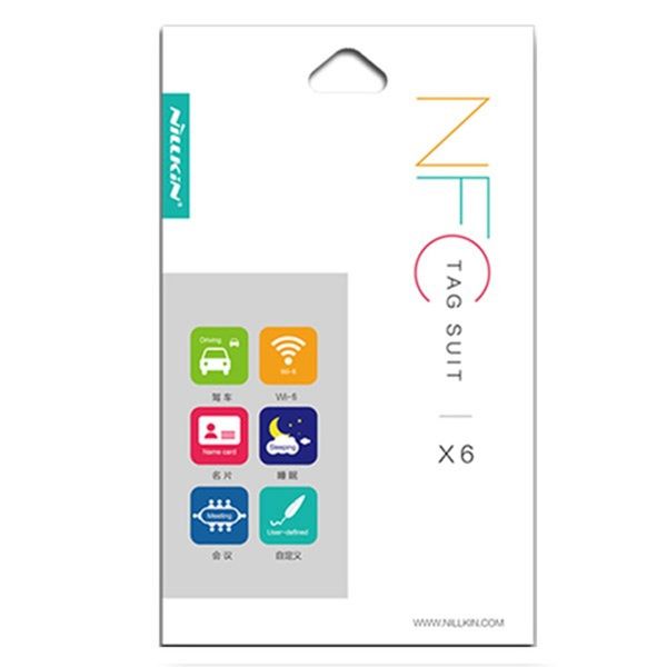 تگ NFC اسمارت نیلکین مدل X6-NFC - بسته 6 عددی