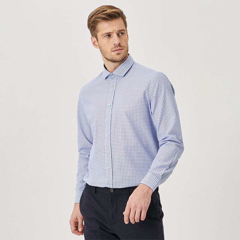 پیراهن آستین بلند مردانه آلتین ییلدیز کلاسیک مدل 4A2021100164