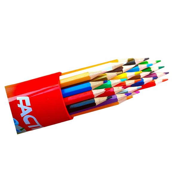 مداد رنگی 24 رنگ فکتیس مدل لوله ای