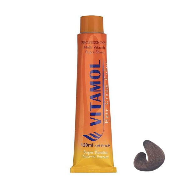 رنگ مو ویتامول شماره 5.8 حجم 120 میلی لیتر رنگ قهوه ای شکلاتی روشن