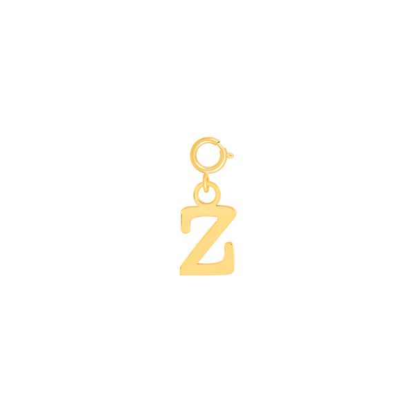 آویز گردنبند طلا 18 عیار زنانه پرسته مدل حرف Z آویز قفل دار
