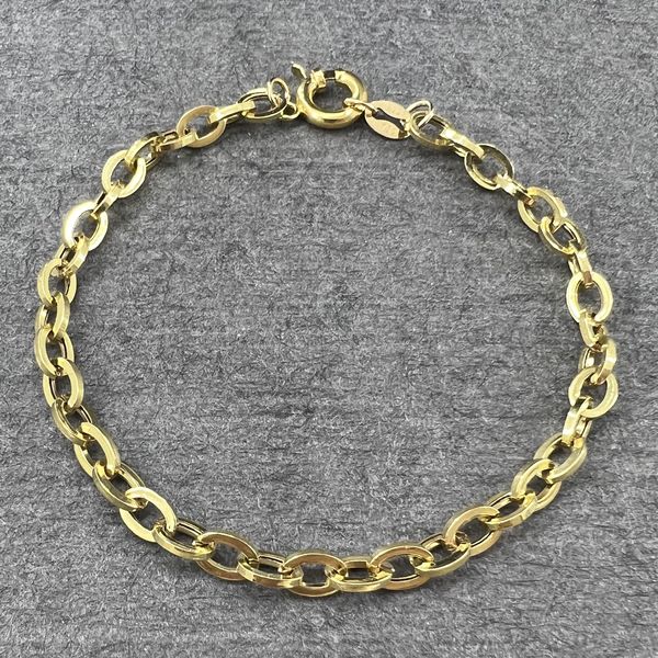 دستبند طلا 18 عیار زنانه دوست خوب مدل dk156