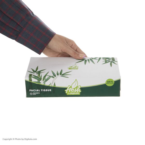 دستمال کاغذی 100 برگ Fresh مدل بامبو