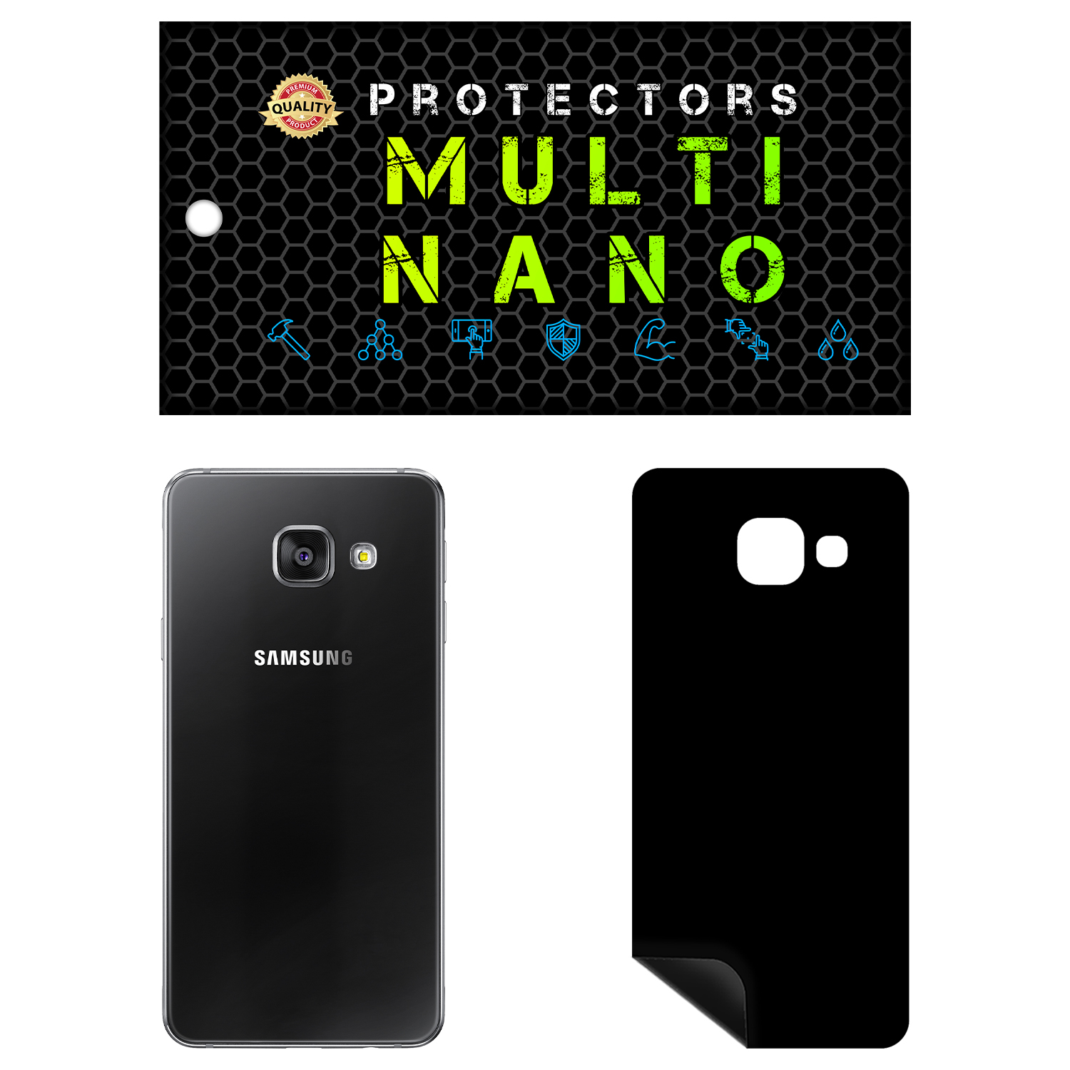 برچسب پوششی مولتی نانو مدل X-F1M مناسب برای گوشی موبایل سامسونگ Galaxy A3 2016
