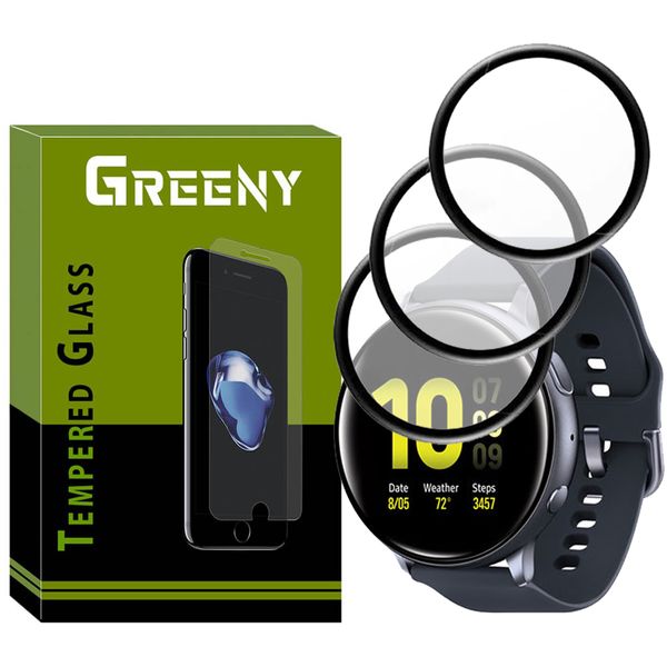 محافظ صفحه نمایش گرینی مدل GR-PM مناسب برای ساعت هوشمند سامسونگ Galaxy Watch Active 44mm بسته سه عددی