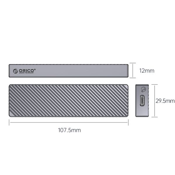 قاب M.2 NVMe/NGFF(SATA) SSD اوریکو مدل FV15C3-G2